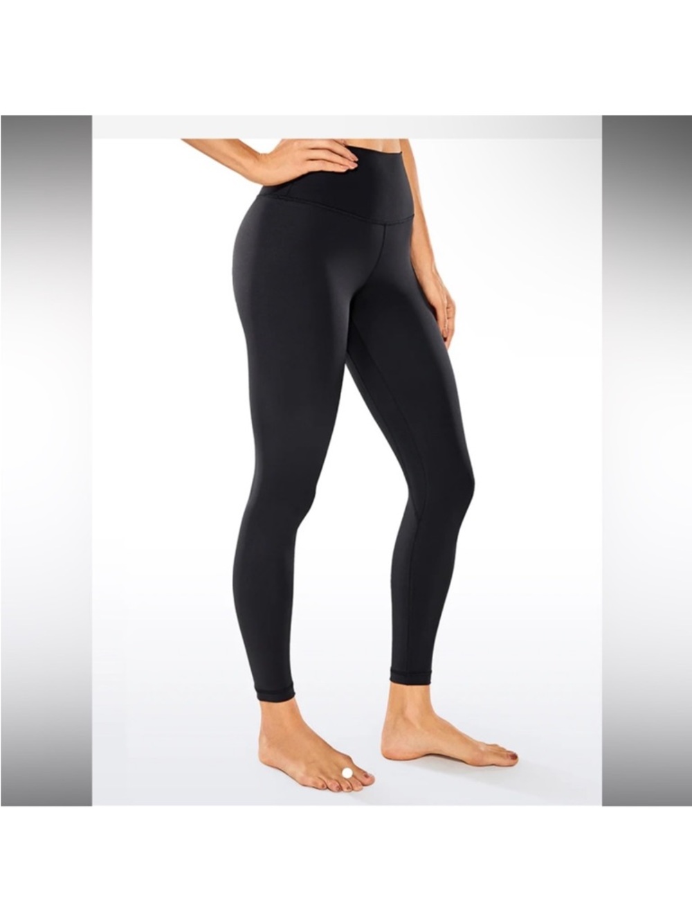 CRZ Nakedfeel Ankle Leggings, High Rise, 25” in Black. Size Small.